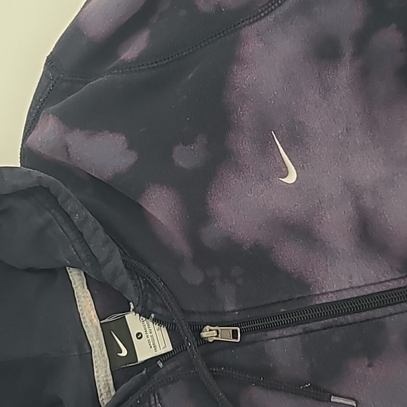 Nike zip up hoodie bleach Dyed women's large - Picture 3 of 12
